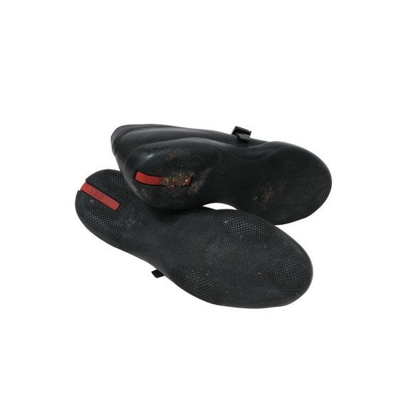 Prada Mens Spazzolato Rois Buckle Loafers Size US10 P9 Black Leather Slip Ons - Picture 7 of 9